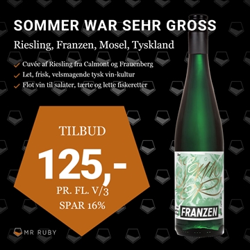 2023 Sommer war sehr gross, Weingut Franzen, Mosel, Tyskland